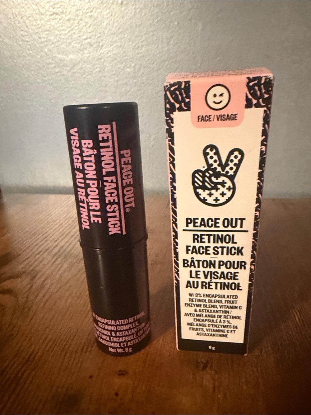 Peace Out Retinol Face Stick – Pink Moisturizing Treatment